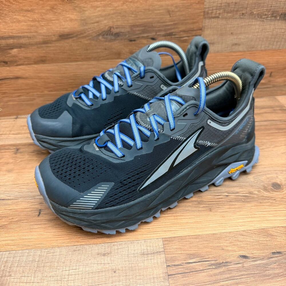 Altra Olympus 5 Womens Size 10 Black Gray Trail Running Shoes Vibram